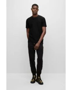 BOSS Mens Tiburt Monogram Pattern T Shirt, Black Tee 10 BOSS Mens Tiburt Monogram Pattern T Shirt, Black Tee -Boss Shop boss mens tiburt monogram pattern t shirt black tee p42480 256003 image