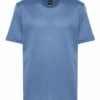 BOSS Mens Tiburt Structured T Shirt Open Blue -Boss Shop boss mens tiburt structured t shirt open blue p44505 280650 zoom