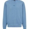 BOSS Mens Wefade French Terry Logo Sweatshirt, Blue Jumper -Boss Shop boss mens wefade french terry logo sweatshirt blue jumper p42749 256039 zoom