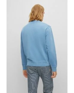 BOSS Mens Wefade French Terry Logo Sweatshirt, Blue Jumper 9 BOSS Mens Wefade French Terry Logo Sweatshirt, Blue Jumper -Boss Shop boss mens wefade french terry logo sweatshirt blue jumper p42749 256341 image