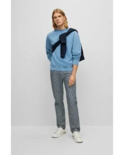 BOSS Mens Wefade French Terry Logo Sweatshirt, Blue Jumper 10 BOSS Mens Wefade French Terry Logo Sweatshirt, Blue Jumper -Boss Shop boss mens wefade french terry logo sweatshirt blue jumper p42749 256346 image