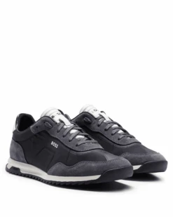 BOSS Mens Zayn Retro Runner Trainer Black