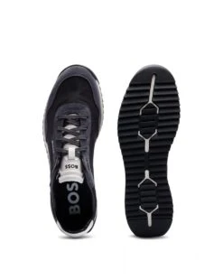 BOSS Mens Zayn Retro Runner Trainer Black -Boss Shop boss mens zayn retro runner trainer black p43479 270844 image