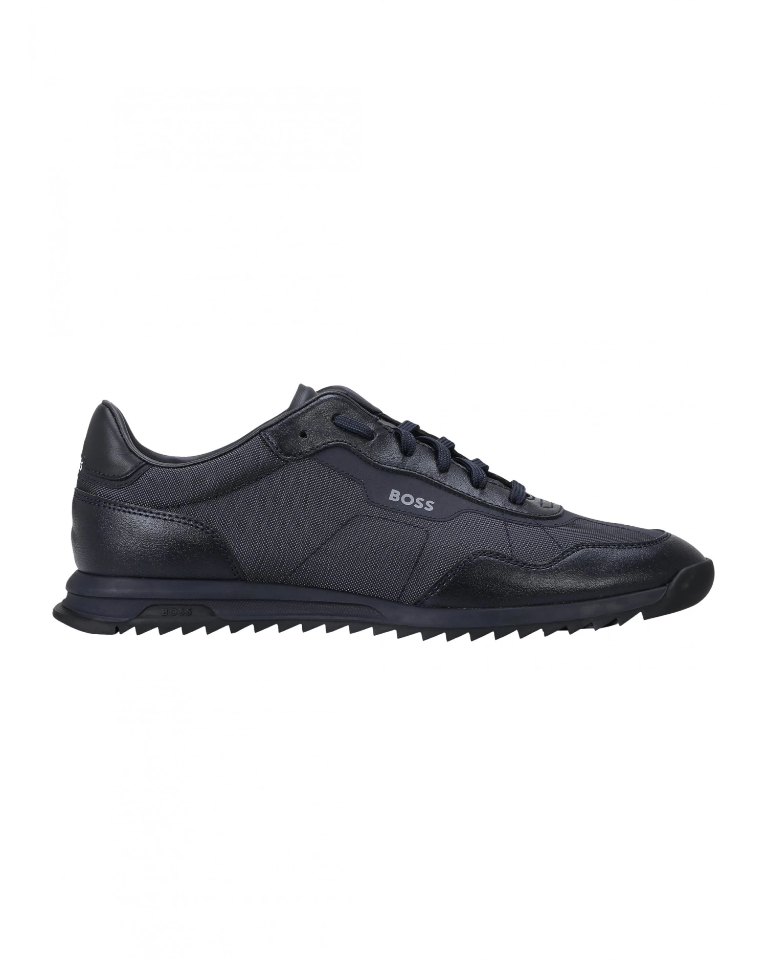 BOSS Mens Zyan Low Top Trainers Navy 4 BOSS Mens Zyan Low Top Trainers Navy - Image 2