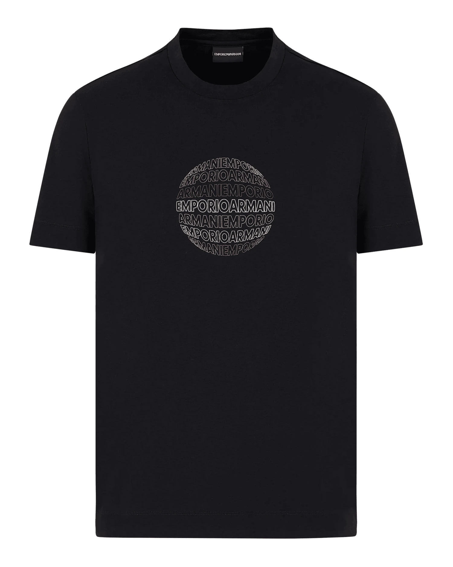 Emporio Armani Mens Centre Ball T Shirt Navy 3 Emporio Armani Mens Centre Ball T Shirt Navy