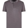 Emporio Armani Mens Grey Travel Essentials Tencel Blend Jersey Polo Shirt -Boss Shop emporio armani mens grey travel essentials tencel blend jersey polo shirt p42980 262728 zoom