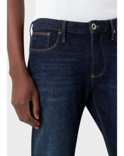 Emporio Armani Mens J06 Slim Fit Basic Jeans, Blue Denim -Boss Shop emporio armani mens j06 slim fit basic jeans blue denim p42968 264004 zoom