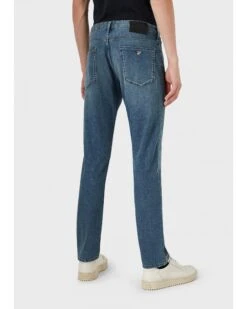 Emporio Armani Mens J06 Slim Fit Twill Comfort Denim Jeans, Light Blue Denim -Boss Shop emporio armani mens j06 slim fit twill comfort denim jeans light blue denim p42964 262582 zoom