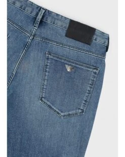 Emporio Armani Mens J06 Slim Fit Twill Comfort Denim Jeans, Light Blue Denim -Boss Shop emporio armani mens j06 slim fit twill comfort denim jeans light blue denim p42964 262615 zoom