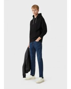 Emporio Armani Mens J06 Slim Fit Washed Twill Comfort Jeans, Mid Blue Denim -Boss Shop emporio armani mens j06 slim fit washed twill comfort jeans mid blue denim p42963 259268 zoom