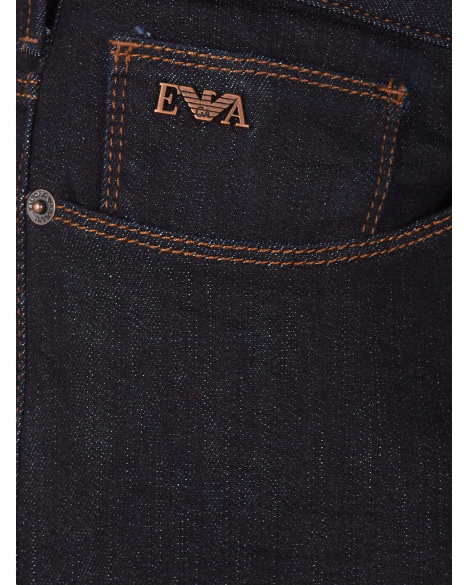 Emporio Armani Emporio Armani Mens J06 Washed Slim Fit Bronze Rinse Jeans Dark Navy 7 Emporio Armani Emporio Armani Mens J06 Washed Slim Fit Bronze Rinse Jeans Dark Navy - Image 5