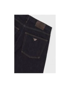 Emporio Armani Mens J45 Regular Fit Jeans Dark Blue Wash Denim -Boss Shop emporio armani mens j45 regular fit jeans dark blue wash denim p44298 274047 image