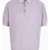 Emporio Armani Mens Knit Patterned Polo Shirt Lilac Purple -Boss Shop emporio armani mens knit patterned polo shirt lilac purple p44593 283741 zoom