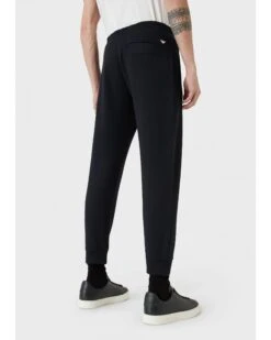 Emporio Armani Mens Modal Blend Jersey Fleece Sweatpants, Navy Joggers -Boss Shop emporio armani mens modal blend jersey fleece sweatpants navy joggers p41761 252913 zoom