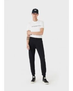 Emporio Armani Mens Modal Blend Jersey Fleece Sweatpants, Navy Joggers -Boss Shop emporio armani mens modal blend jersey fleece sweatpants navy joggers p41761 252917 zoom