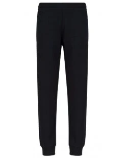 Emporio Armani Mens Modal Blend Jersey Fleece Sweatpants, Navy Joggers
