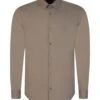 Emporio Armani Mens Poplin Shirt Grey