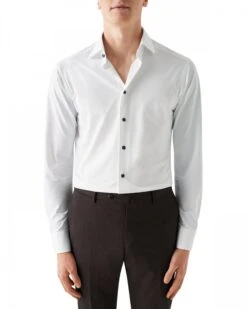 Eton Shirts Mens 4 Way Stretch Shirt White -Boss Shop eton shirts mens 4 way stretch shirt white p44169 273560 zoom