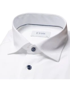 Eton Shirts Mens 4 Way Stretch Shirt White -Boss Shop eton shirts mens 4 way stretch shirt white p44169 273565 zoom