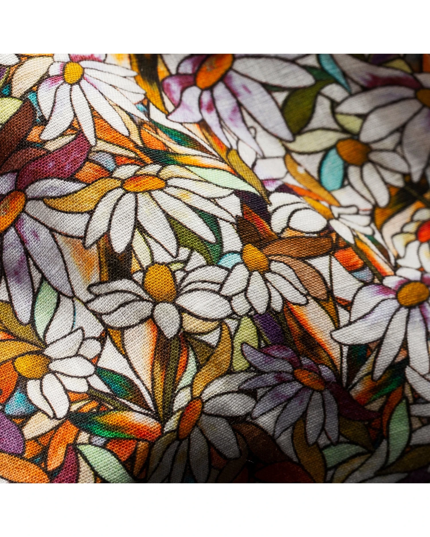 Eton Shirts Mens Contemporary Fit Multicoloured Stained Floral Print Shirt 5 Eton Shirts Mens Contemporary Fit Multicoloured Stained Floral Print Shirt - Image 3