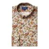 Eton Shirts Mens Contemporary Fit Multicoloured Stained Floral Print Shirt