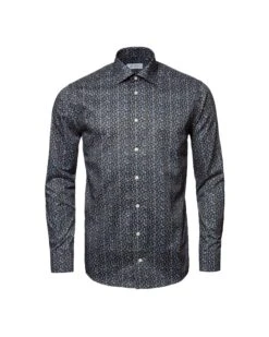 Eton Shirts Mens Dark Blue Slim Fit Fauna Print Signature Twill Shirt -Boss Shop eton shirts mens dark blue slim fit fauna print signature twill shirt p39825 214202 zoom