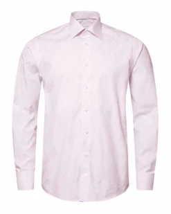 Eton Shirts Mens Floral Jacquard Shirt Pink