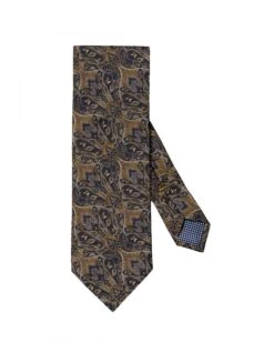 Eton Shirts Mens Floral Pattern Tie Navy
