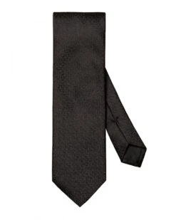 Eton Shirts Mens Geometric Eleptical Tie Black