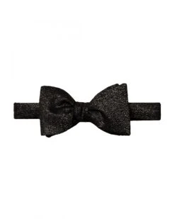 Eton Shirts Mens Glitter Bow Tie Black