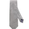 Eton Shirts Mens Grey Basketweave Silk Tie