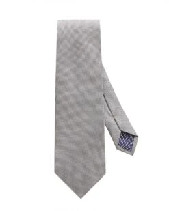 Eton Shirts Mens Grey Basketweave Silk Tie