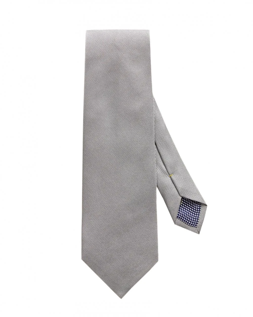 Eton Shirts Mens Grey Basketweave Silk Tie 3 Eton Shirts Mens Grey Basketweave Silk Tie