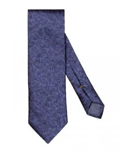 Eton Shirts Mens Navy Blue Embroidered Floral Tie