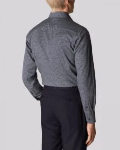 Eton Shirts Mens Navy Signature Twill Slim Fit Micro Headphones Print Shirt -Boss Shop eton shirts mens navy signature twill slim fit micro headphones print shirt p42175 246143 zoom