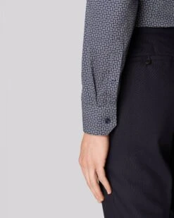 Eton Shirts Mens Navy Signature Twill Slim Fit Micro Headphones Print Shirt -Boss Shop eton shirts mens navy signature twill slim fit micro headphones print shirt p42175 246158 zoom