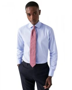 Eton Shirts Mens Paisley Twill Shirt Light Blue -Boss Shop eton shirts mens paisley twill shirt light blue p43133 271104 zoom