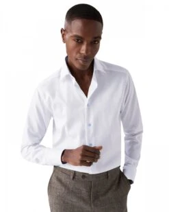 Eton Shirts Mens Paisley Twill Shirt White -Boss Shop eton shirts mens paisley twill shirt white p43134 273402 zoom