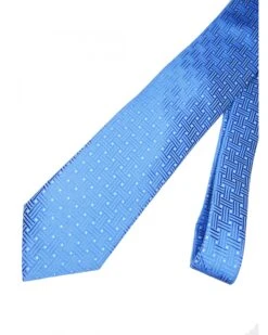 Eton Shirts Mens Pin Dot Basketweave Tie Mid Blue -Boss Shop eton shirts mens pin dot basketweave tie mid blue p44180 279346 zoom