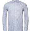 Eton Shirts Mens Powder Blue Medallion Print Shirt -Boss Shop eton shirts mens powder blue medallion print shirt p43144 257956 zoom