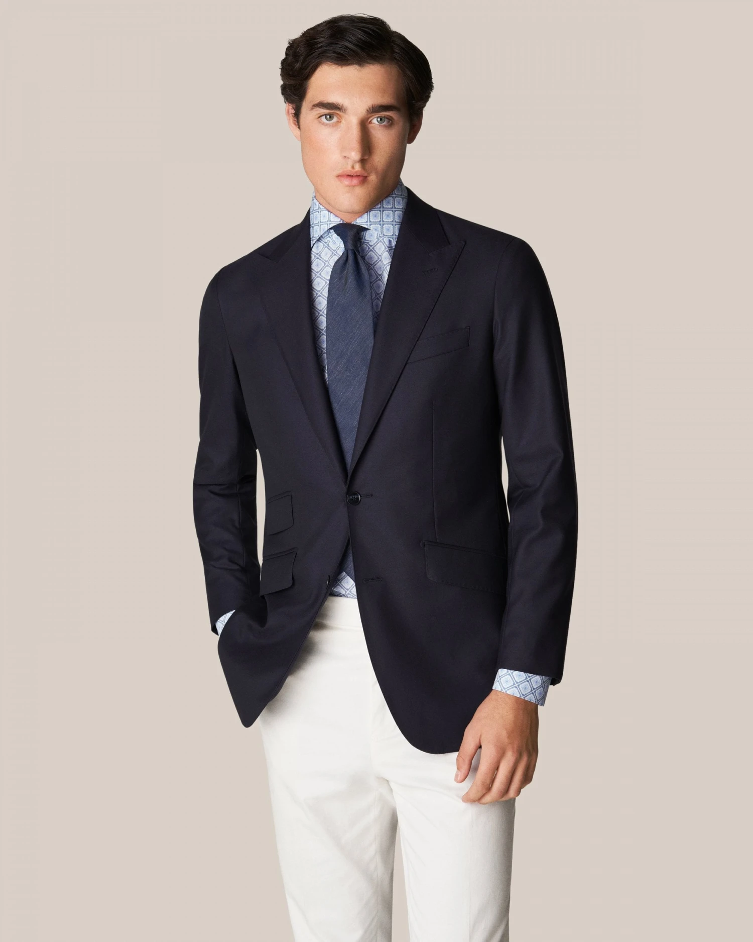 Eton Shirts Mens Powder Blue Medallion Print Shirt 6 Eton Shirts Mens Powder Blue Medallion Print Shirt - Image 4