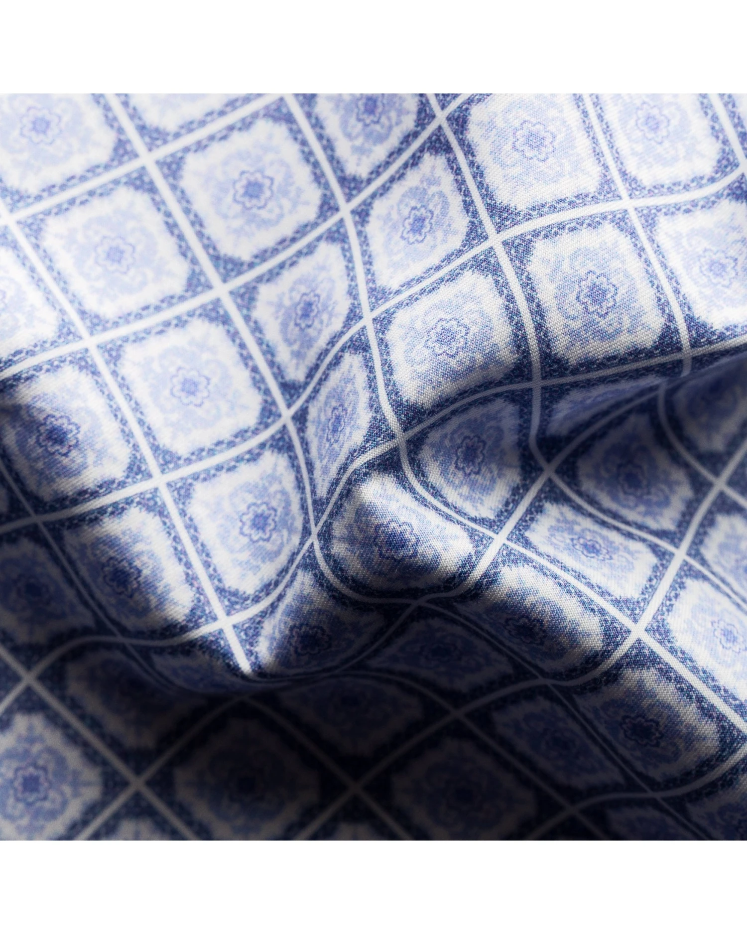 Eton Shirts Mens Powder Blue Medallion Print Shirt 10 Eton Shirts Mens Powder Blue Medallion Print Shirt - Image 8