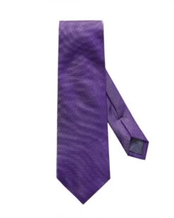Eton Shirts Mens Purple Basketweave Silk Tie