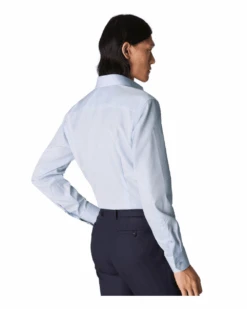 Eton Shirts Mens Signature Poplin Shirt Light Blue -Boss Shop eton shirts mens signature poplin shirt light blue p43430 270679 image
