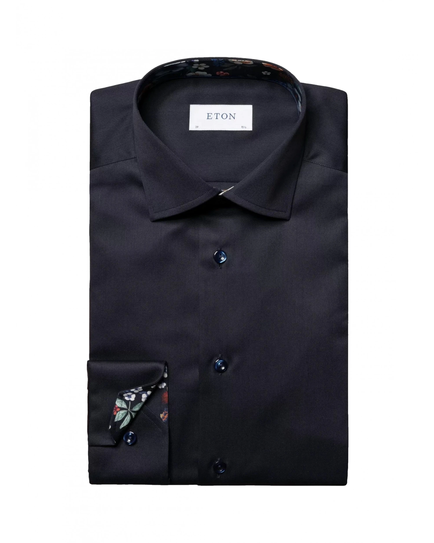 Eton Shirts Mens Signature Twill Shirt Navy 4 Eton Shirts Mens Signature Twill Shirt Navy - Image 2