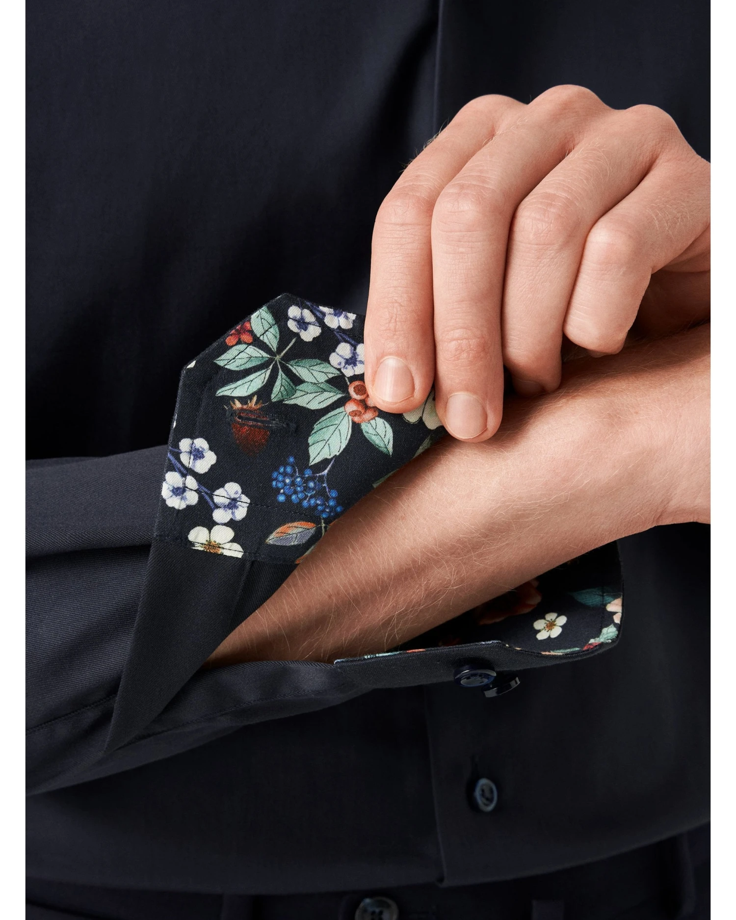 Eton Shirts Mens Signature Twill Shirt Navy 5 Eton Shirts Mens Signature Twill Shirt Navy - Image 3