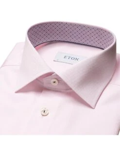 Eton Shirts Mens Signiture Twill Shirt Red -Boss Shop eton shirts mens signiture twill shirt red p44167 273538 zoom