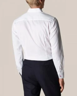 Eton Shirts Mens White Slim Fit Flower Pattern Trim Shirt -Boss Shop eton shirts mens white slim fit flower pattern trim shirt p43138 264601 zoom