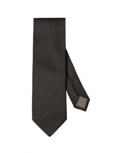 Eton Shirts Mens Zig Zag Tie Black