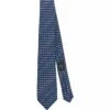 Etro Mens Blue Micro Pegaso Silk Tie
